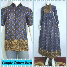 Termurah!!! Couple Zahra (Gamis Batik+Kemeja) Batik Keren