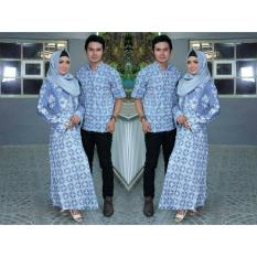 Termurah.. SARIMBIT BATIK GAMIS MODEREN BATIK CAUPLE PASANG MUSLIM