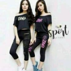 Termurah Setelan Baju Zumba Sabrina Sobek