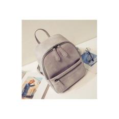 Termurah Tas Ransel Kulit Gadget Wanita Light Gray