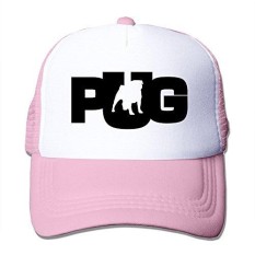 Texhood Pug Anjing PNG GEEK Topi Snapback Satu Ukuran Merah-Intl
