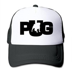 Texhood Pug Anjing PNG GEEK Topi Snapback Satu Ukuran Merah-Intl