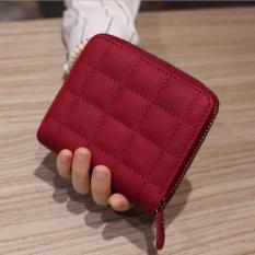 TF Wanita Korea Dompet Mini Dompet Kecil Ritsleting (Merah)-Intl