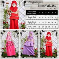 Thaluna Kids Pevita Mini - Dress Katun Jepang - Jual Baju Muslim Anak