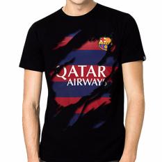 Thanks Mother Kaos Distro kaos 3d kaos pria kaos bola Jerseyy Barcelona 4 - Hitam