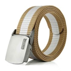 Otomatis Deduction Of Siswa Muda Leisure Belt Korea Pria dan Wanita Membuat Kain Kanvas Belt Belt Pria Korea Kencang-Intl
