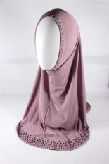 Nyaman Turban dari Muslem Maroko Membakar untuk Bor untuk Menyebarkan Emas Set Modis Jilbab-Internasional