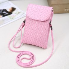 Versi Korea dari Baru All-Match Nol Dompet Ponsel Bag Hanging Leher Bahu Tas Tangan Kecil mini Mobile Phone Bag Wanita Satchel-Intl