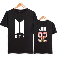Logo Baru BTS Lengan Pendek Remaja Kaus dengan Antipeluru Pakaian untuk Pria dan Wanita.-Internasional