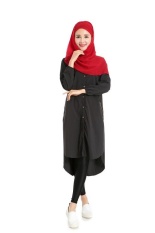 Baru Muslim Panjang Kaos Kemeja Warna Empat Putaran dari Penjualan Modis Fashion Pambabaeng Damit Grosir- INTL