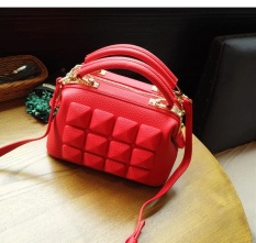 The new style of doctor wraps sweet fair lady handbag of already set shoulder bag inclined Ku bag the lovely and red bride wrap(is deep red) - intl