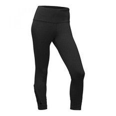 The North Face Womens Motivasi Strappy Legging (XS X 22.5, TNF Hitam Jacquard)-Intl