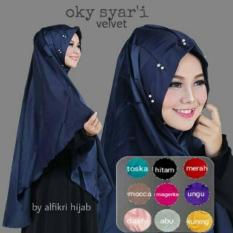 The real pic oki syari bahan satin velvet 2016.kodi 43000