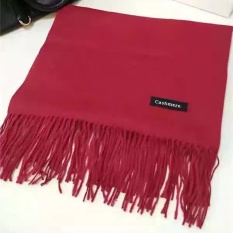 Ketebalan Muslim Sorban Katun Murni Aliran Musim Gugur dan Musim Dingin Warna Murni Ramping dan Serbaguna Cotton Long Masker Dalam Yang Hui Cover Kepala Jilbab, Big Red-Intl