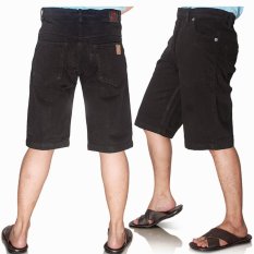 THREESIXTY CELANA JEANS / JEANS PENDEK - HITAM