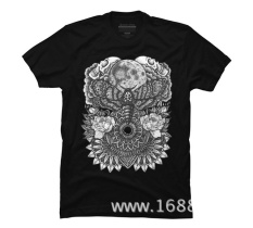 Thw1 Kaos Bermerk Pria 2017 Fashion Moth Moon Mandala Graphic T Shirt-desain Bys-Intl