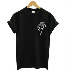 THWL Apa Tanda Zodiak Anda Huruf Cetak Kaos Wanita Kasual Katun Lucu Baju untuk Lady Black Top Tee Hipster Z-190-Intl