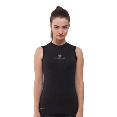 Tiento Baselayer Baju Kaos Dalam Ketat Singlet Lekbong Hitam Silver Base Layer Olahraga Lari Sepak Bola Futsal Voli Running Renang Gym Senam Fitness Yoga Original