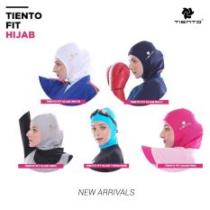 Tiento Fit Hijab Sport Jilbab Instant Kerudung Olahraga Renang Tinju Zumba Fitness Yoga Senam Lari Futsal Running Taekwondo Bola Voli Basket Original