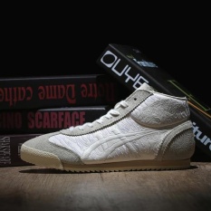 Tiger Men's Running Sepatu Tiger Berjalan Sepatu Casual Arthur Olahraga Sepatu Retro Sepatu High-top (Edisi Terbatas Reflektif Putih) -Intl