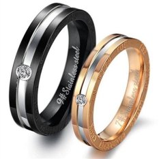 Titanium Cincin Couple / Tunangan / Kawin CR016