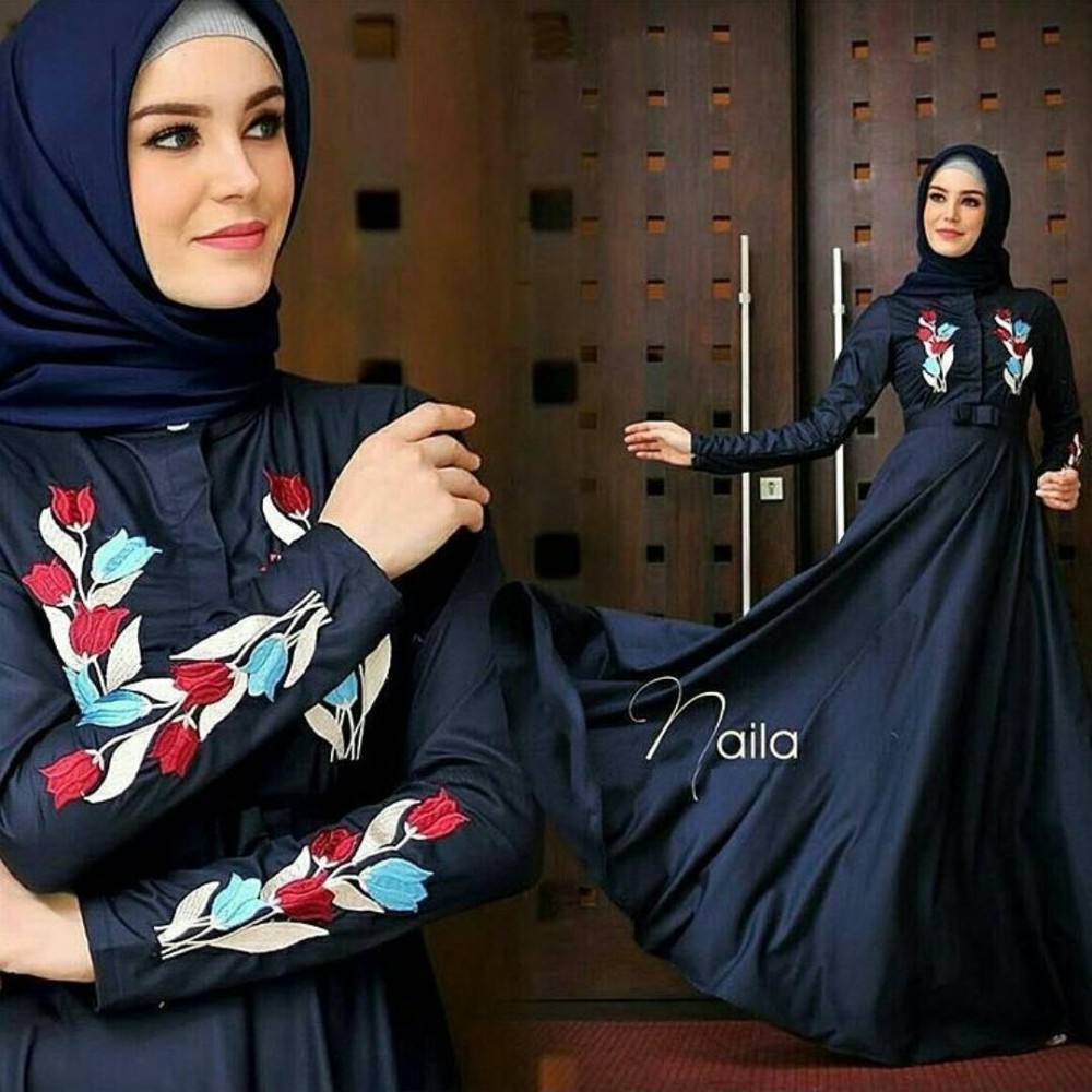 TOF Gamis Wanita Gamis Syari Dress Wanita Muslim Murah NEW NAILA DRESS