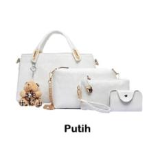 TOKO49 - 4in1 Tas Fashion Wanita Tas Batam Paket 4 Pcs warna PUTIH
