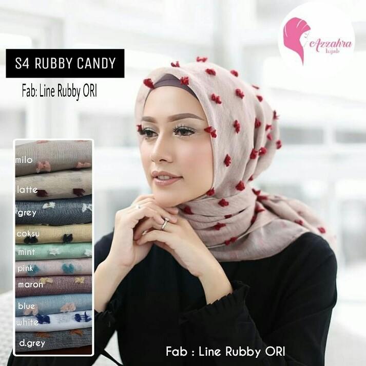 Tokobi25 - SALE Jilbab Segi Empat linen Rubby 