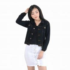 tokolobo exclusive lazada jaket jeans wanita black