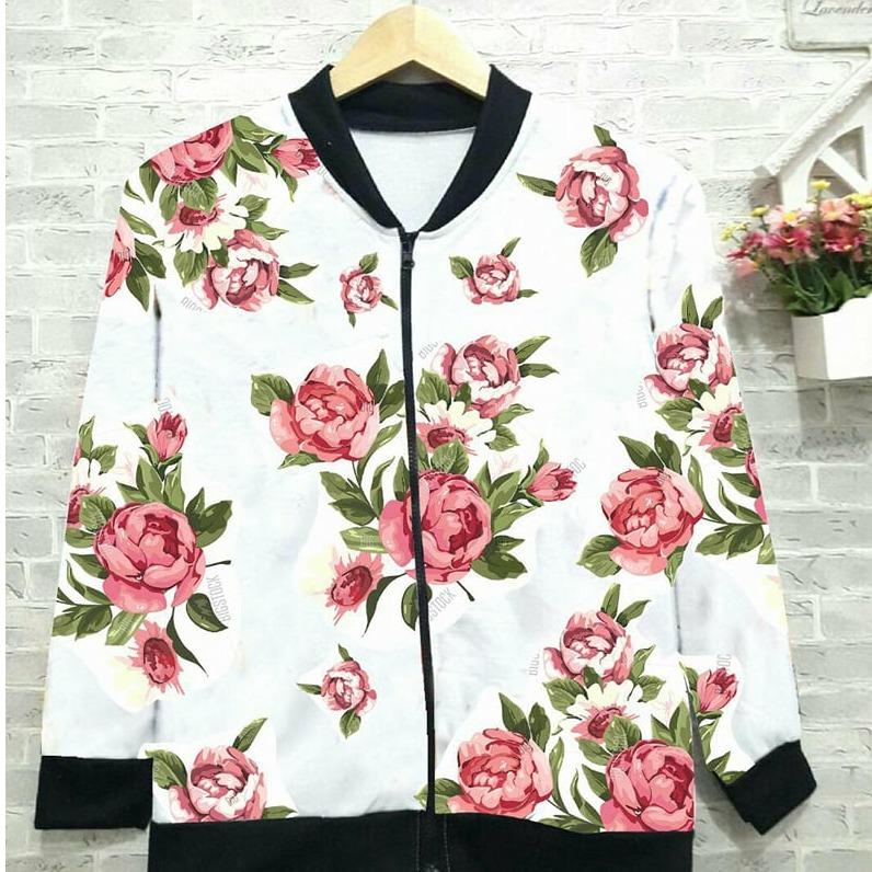 tokolobo jaket bomber wanita zipper yantina