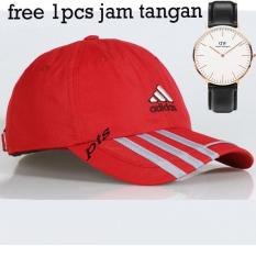 TOP PRODAK Topi Baseball Cap Adidas Cowok Cewek Unisex Bordir-(Free 1Pcs Jam Tangan )
