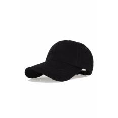 Topi Baseball Polos Men's Baseball Cap Canvas Ori-Hitam/BBS