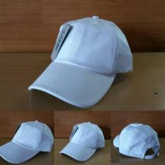 Topi Baseball Polos Putih Import