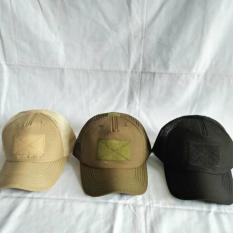 TOPI BASEBALL/TACTICAL JARING GREEN-BLACK-CREAM/HITAM-HIJAU RIPSTOP - H9OL8B