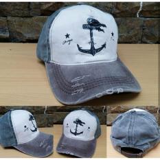 Topi Import Pria & wanita - Design Exclusive - Real Pict - Sablon Jangkar