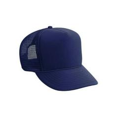 TOPI JARING / TRUCKER BIRU NAVY POLOS