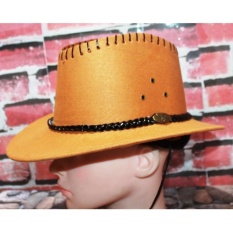 TOPI LAKEN/MODEL KOBOI WARNA CREAM-PRIA DAN WANITA