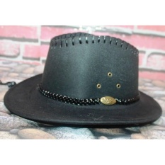 TOPI LAKEN/MODEL KOBOI WARNA HITAM-PRIA DAN WANITA