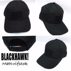 Topi Murah Pria Polos Simple Army / Military Rifstok-Hitam Best Seller