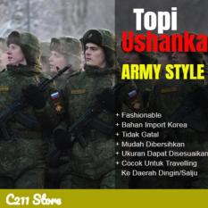Topi Russia Ushanka Hat - Army Style - Gfa7rx