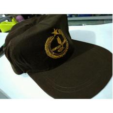TOPI SEKOLAH PRAMUKA COKLAT (UKURAN BISA DISESUAIKAN /DIATUR)