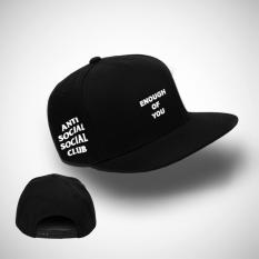 Topi Snapback Anti Social Social Club - Topi Snapbackl Keren Assc Enough of You Black1 Premium