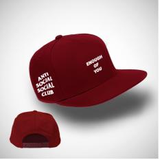 Topi Snapback Anti Social Social Club - Topi Snapbackl Keren Assc Enough of You Maroon Premium