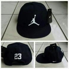 TOPI SNAPBACK BASEBALL(TANPA JARING) AIR JORDAN#23-HITAM