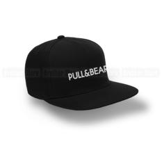 Topi Snapback Pull&Bear White - Black Premium