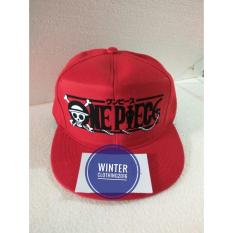 topi snapback(tanpa jaring) onepiece,merah