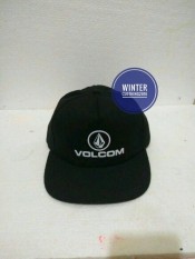 TOPI SNAPBACK(TANPA JARING) VOLCOM WARNA FULL HITAM