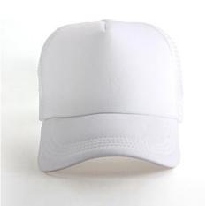 TOPI TRUCKER PUTIH POLOS WHITE