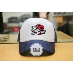 topi trucker(jaring-jaring) ripcurl,school of surf,putih-biru