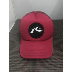 topi trucker(jaring-jaring) rusty/r,merah maroon